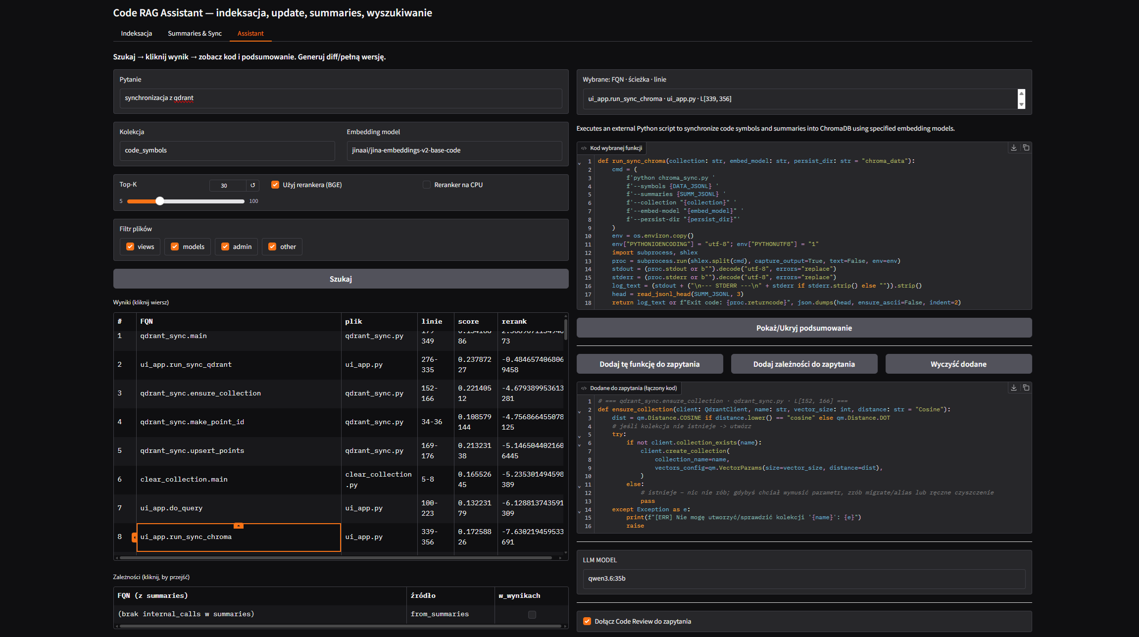 AI Coding Assistant (with local model)