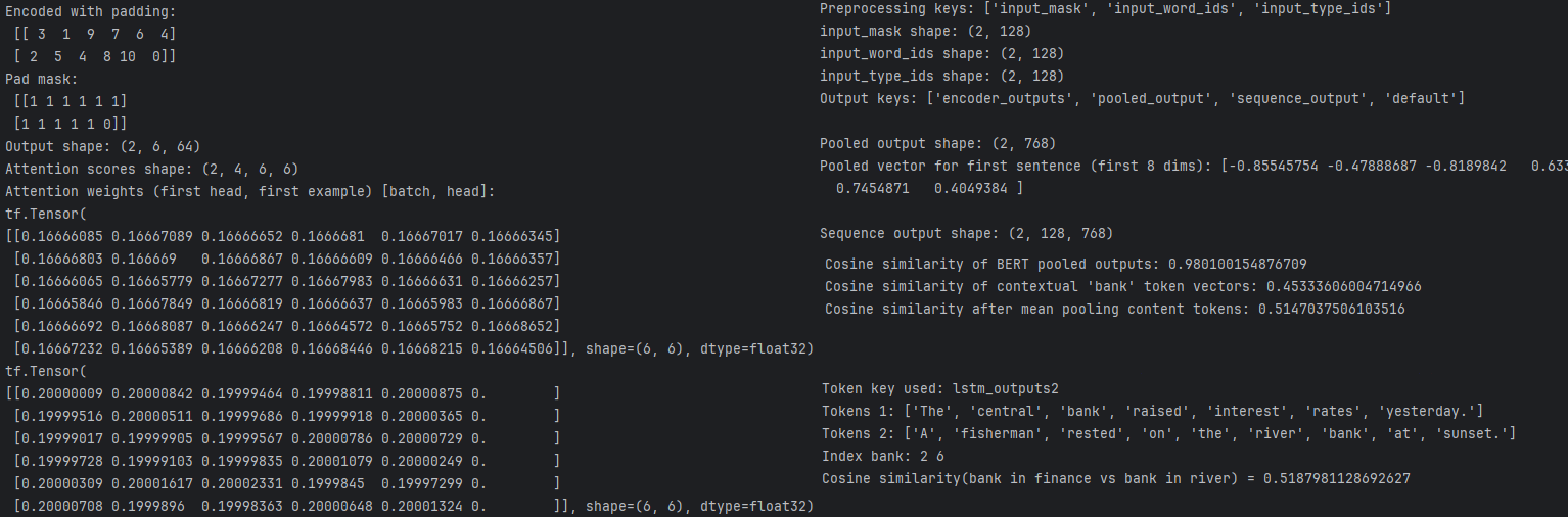 ELMo vs BERT Mini Lab: Inspecting Contextual Word Embeddings